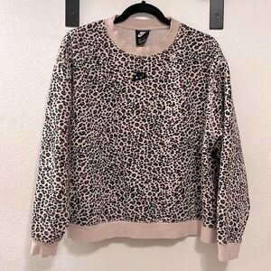 (M) Cheetah Print NIKE Sweatshirt